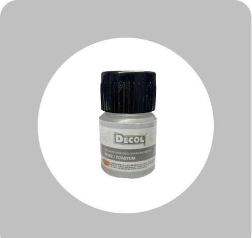 رنگ پودری 10گرمی دکول سفید