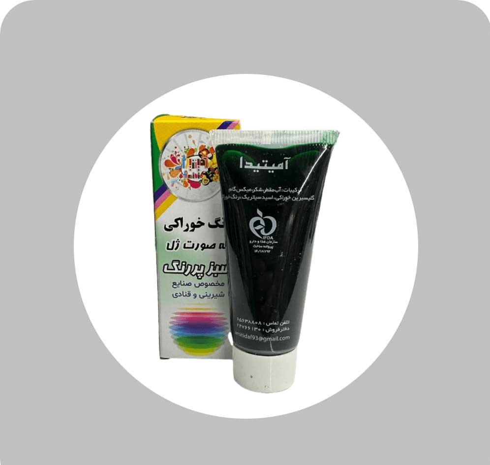 رنگ تیوپی سبز